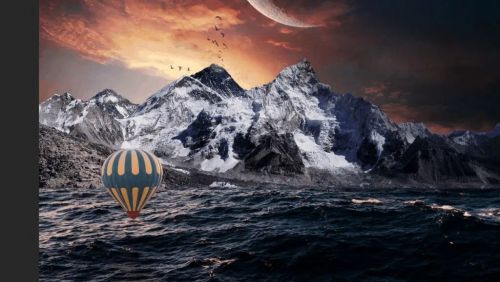 آموزش طراحی آسمان رویایی در فتوشاپ